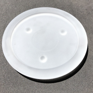 Frosted plate