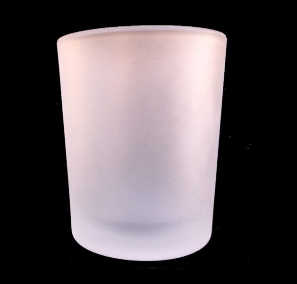 Frosted Votive Candle Container