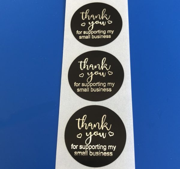 Sticker Type 10 Thank You For Supporting My Small Business