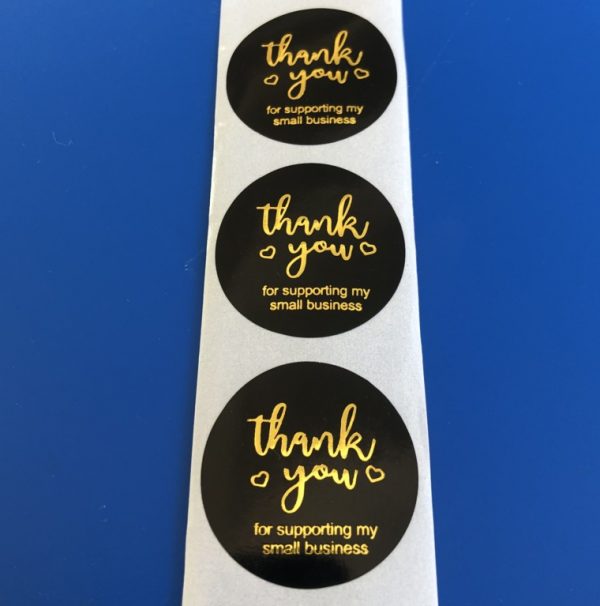 Sticker Type 11 Thank You For Supporting My Small Business