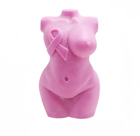 Silicone Female Breast Ribbon Fuller Figure Torso Mold